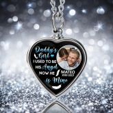 Cherished Memories of Daddy's Girl: Unique Memorial Custom Picture Urn Necklace