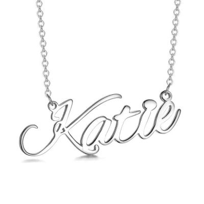 Katie - Personalized Classic Name Necklace Adjustable Chain 16