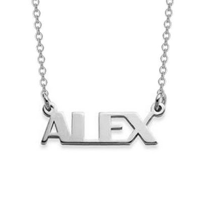 ALEX - Personalized Capital Letters Name Necklace Adjustable 16”-20”