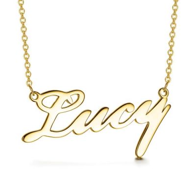 Lucy - Personalized Classic Name Necklace Adjustable Chain 16”-20
