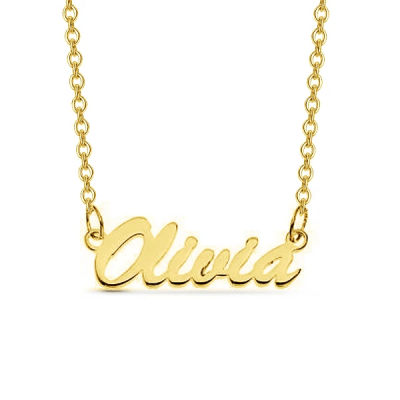 Olivia - Personalized Script Name Necklace Adjustable Chain 16”-20”