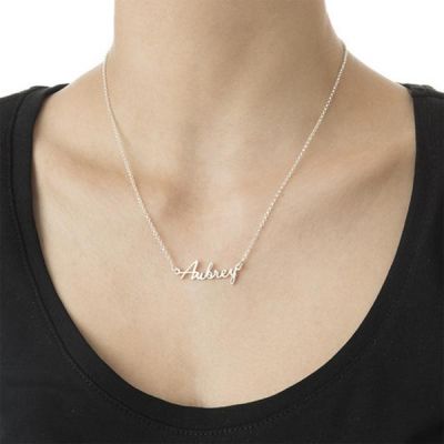 Personalized Script Name Necklace Adjustable Chain 16”-20”
