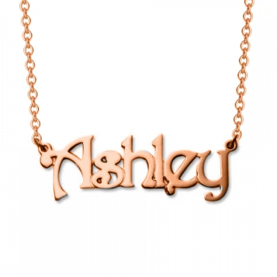 Ashley - Personalized Name Necklace Adjustable Chain 16”-20”