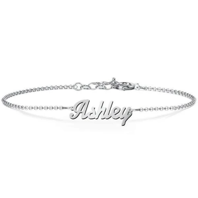 Ashley - Personalized Name Bracelet Length Adjustable 6”-7.5”
