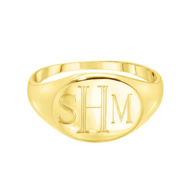 Personalized Engraved Signet Ring
