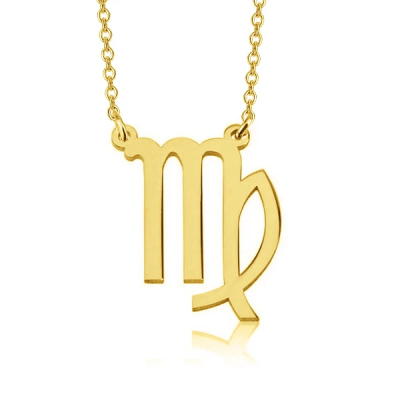 Virgo Zodiac Personalized Necklace Adjustable 16”-20”