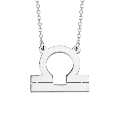 Libra Zodiac Personalized Necklace Adjustable 16”-20”