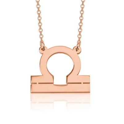 Libra Zodiac Personalized Necklace Adjustable 16”-20”