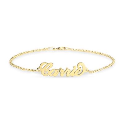 Carrie - Personalized Name Anklet Adjustable 8.5”-10”