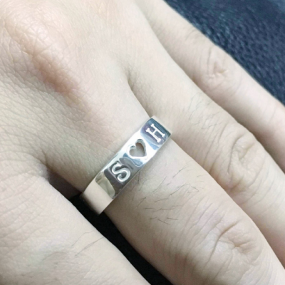 Personalized Engraved Promise Ring