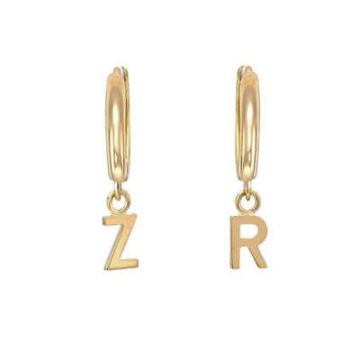 Personalized Letters Hoop Earrings