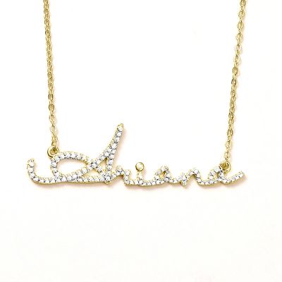 Signature Style Personalized Name Necklace Adjustable 16”-20”