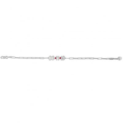 Custom Diamond Pave Date Bracelet with Birthstone Adjustable 6”-7.5”