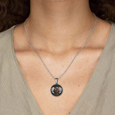 Custom Photo Memorial Necklace Adjustable - My Angel in Heaven 16”-20”