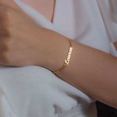 Custom Name Bracelet Length Adjustable 6”-7.5”