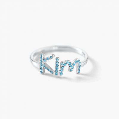 Custom Diamond Word Ring