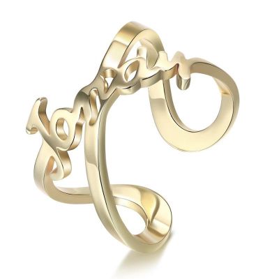 Custom Infinity Name Fashion Ring