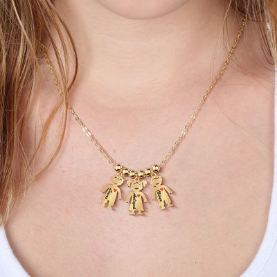 Custom Boys and Girl Name Necklace Adjustable 16”-20”