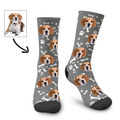Custom Cute Pets Face Socks