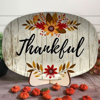 Thankful Serving Platter - Personalized Thanksgiving Table Decor