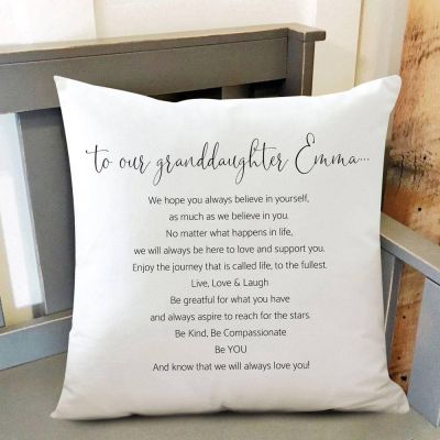 Personalized To My Granddaughter Pillow Gift Ideas For Girl