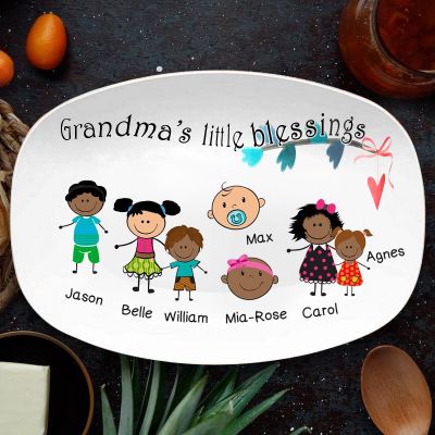 Personalized Platter From Mom/Grandma/Nanny Mother's Day Gift
