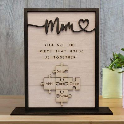 Personalized Family Puzzle Sign - 