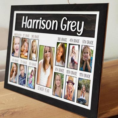 Customizable 3D K-12 School Years Photo Frame - Perfect Back to School Gift