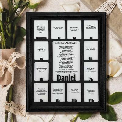 Personalized 3D K-12 School Years Picture Frame Display Board - Ideal Graduation Gift