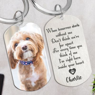 Personalized Custom Photo Keychain, Pet Memorial Gifts, Gifts For Pet Lovers