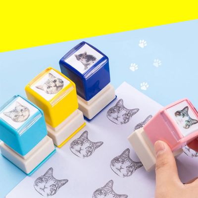 Custom Multicolor Portrait Stamps - Personalized Photo Pet Stamps - Gifts for Pet Lovers