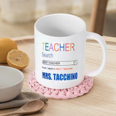 Best Teacher Of All Time, Search Bar Mug, Unique Gift For Teachers - Best Teacher Mug