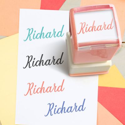 Personalized Multicolor Custom Name Stamps