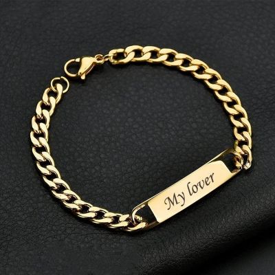 Customized Engraving Names Bar Bracelet, Personalized Adjustable Solid Color Jewelry Gift