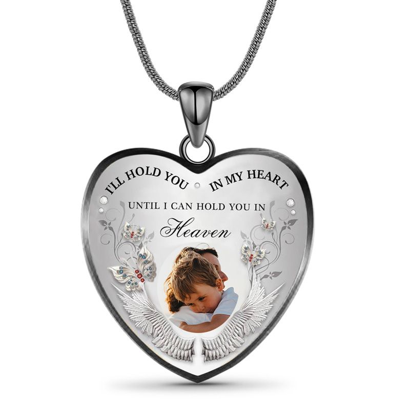 Memorial Necklace,I'll Hold You In My Heart Until I Hold You In Heaven,Keepsakes